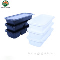 RECTANGE FOOD SAFE SAFE BOX CONTERITEUR PLASTIQUE DÉPOSITIQUE